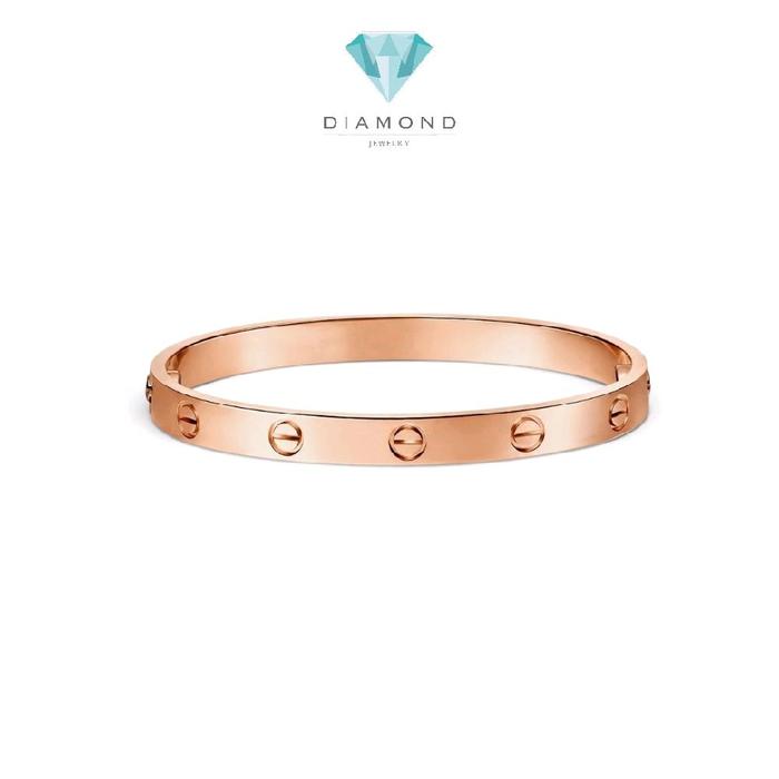 Love Bracelet Rose Gold 18K / Gelang Love Rose Gold 18K / Diamond Jewelry / RB1686