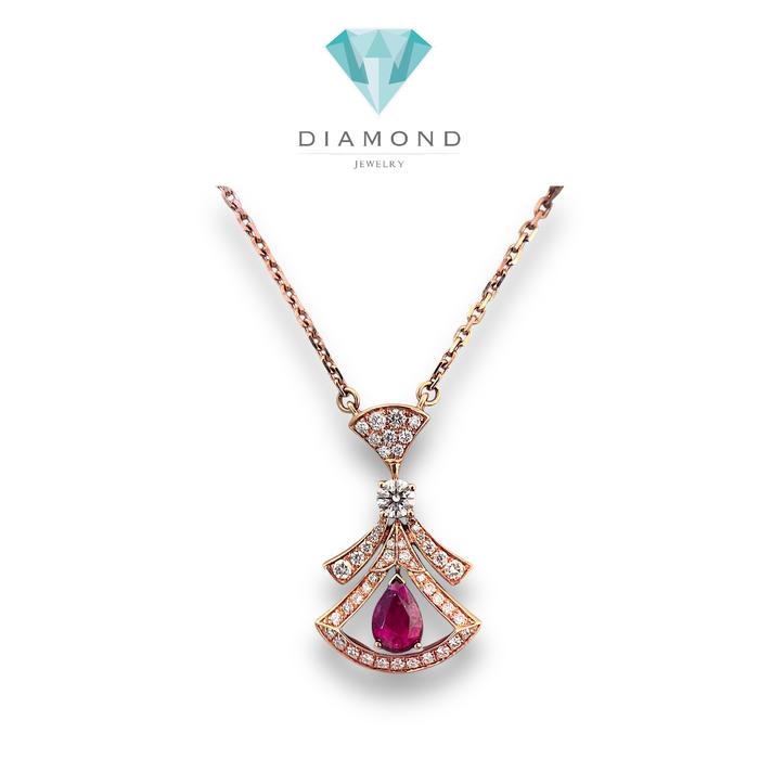Diva's Necklace 18K / Diamond Jewelry-5KBD5646DM-(2300HT)