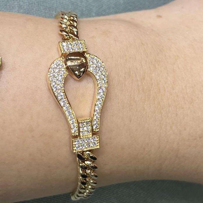 Gelang emas asli 18 Krt Gold Diamond Jewelry