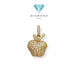 Liontin Mas Sirkon Model Apple 18K-Diamond Jewelry