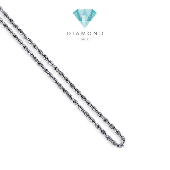 Chain White Gold Necklace 750K / Kalung Rantai Emas Putih 750K / Diamond Jewelry 426KMS086LS-HT