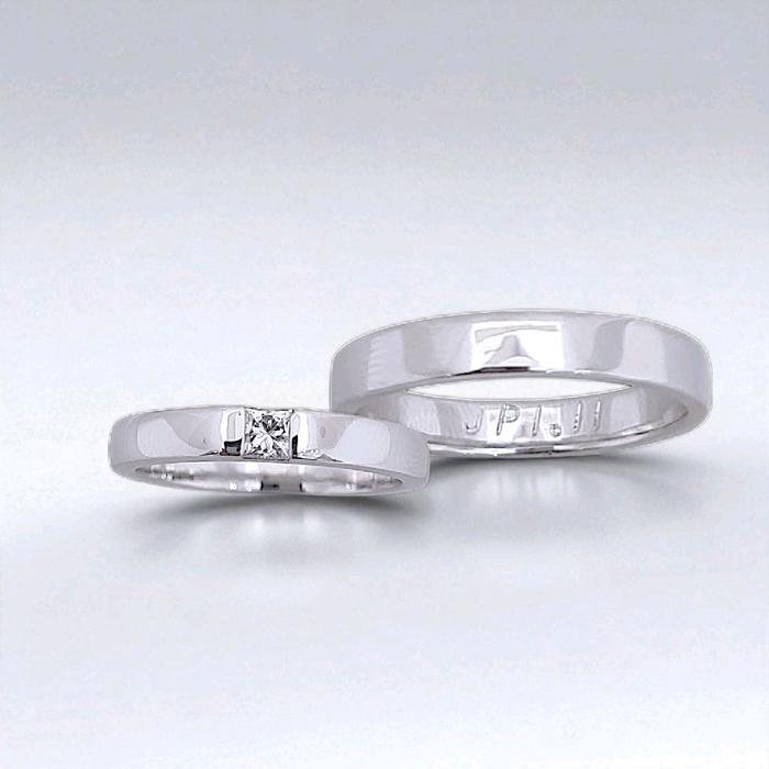 Wedding Ring Diamond 18K / Cincin Nikah Berlian 18K / Diamond Jewelry 82CBGT600WPLS - 311CNKH200WPLS-HT