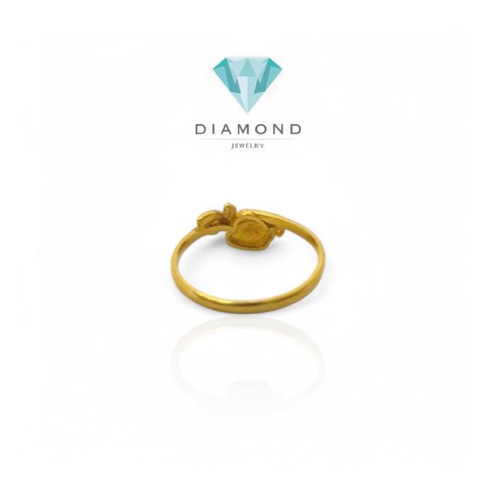 Cincin Emas Apple 23K-Diamond Jewelry