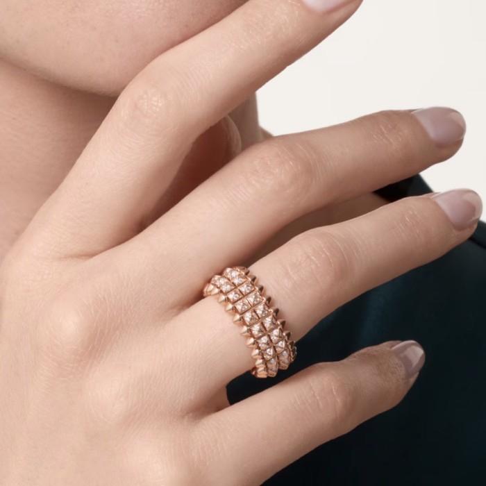 clash Diamond 18 K ring Diamond Jewelry-HT