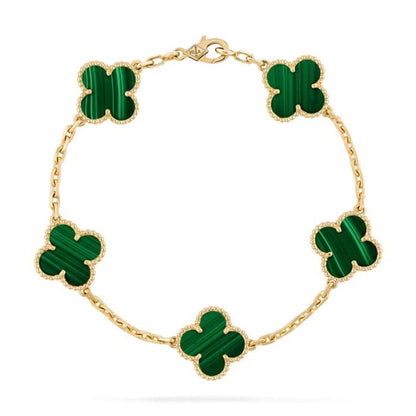 Vancleef alhambra green necklace Malechite Diamond jewelry