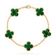 Vancleef alhambra green necklace Malechite Diamond jewelry