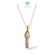 Biwa Mop Pendants 23K / Liontin Mutiara Biwa 23K / Diamond Jewelry / 207LMSWP5
