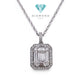 Liontin Magic  solitaire espera Baguette 18K / Diamond Jewelry