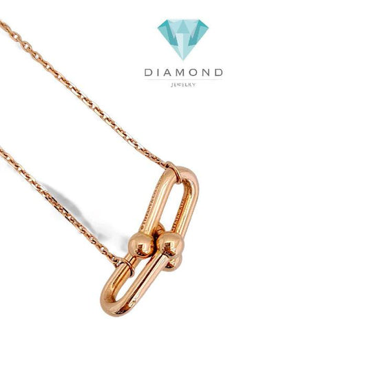 Hardwear Medium Necklace 18K / Kalung Rantai Sedang 18K / Diamond Jewelry 18KBD770RB-HT