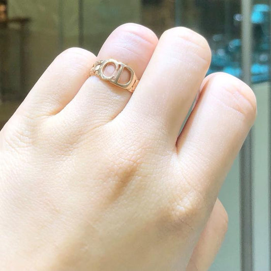 Cincin Emas Model Huruf CD