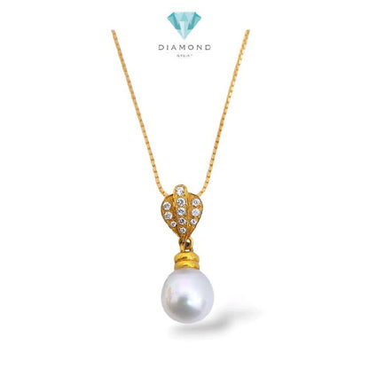 Pearl Pendant 23K / Liontin Liontin mutiara 23K / Diamond Jewelry / 195LMSWP6