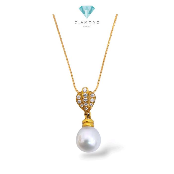 Pearl Pendant 23K / Liontin Liontin mutiara 23K / Diamond Jewelry / 195LMSWP6