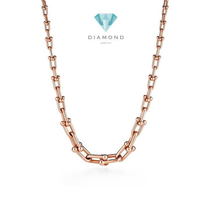Chain necklace hardware tif medium 18 K Gold Diamond Jewelry