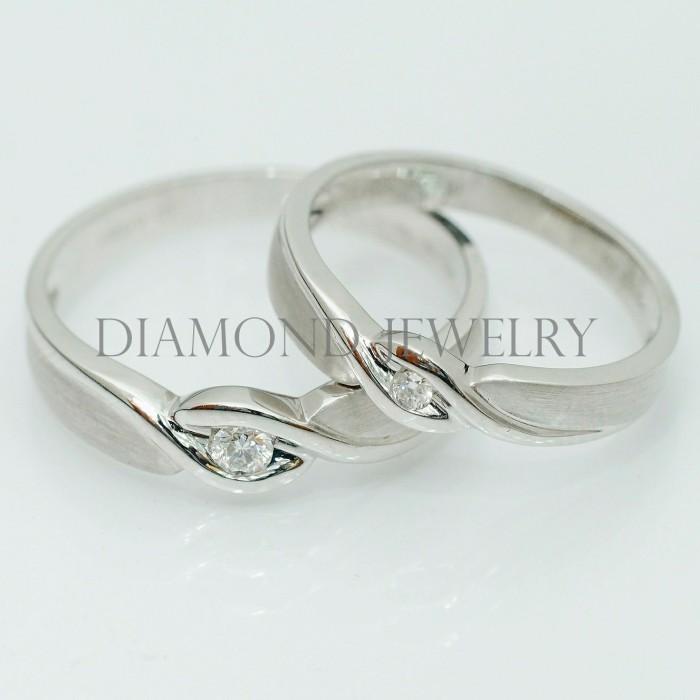 Cincin Kawin/Wedding Ring - Diamond Jewelry Two Tone 01020832/01020833