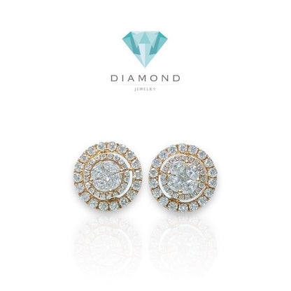 Halo Round Espera diamond earring 18k-Diamons Jewelry