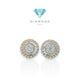 Halo Round Espera diamond earring 18k-Diamons Jewelry