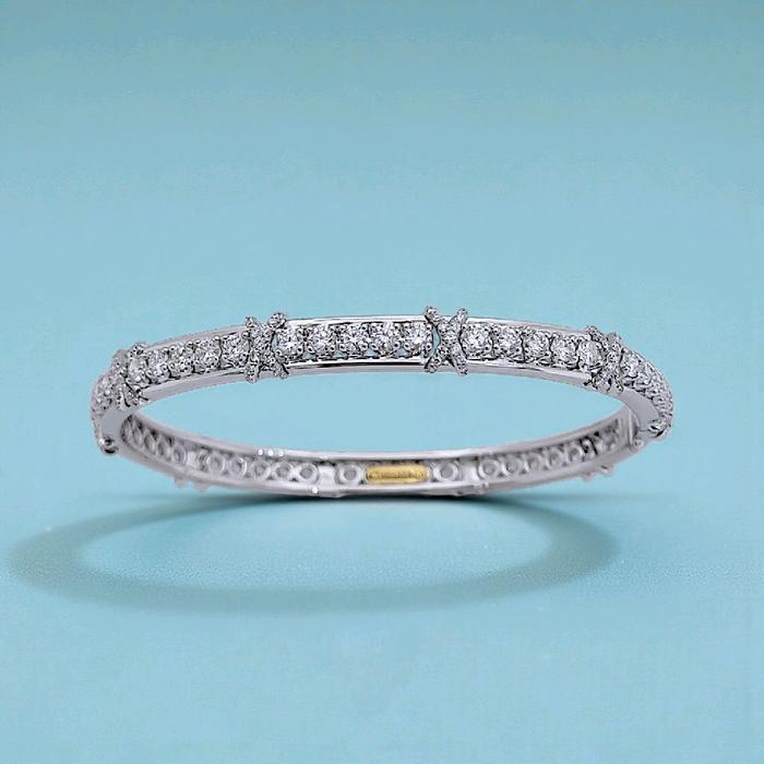 Cross Diamond Bracelet 18K / Gelang Berlian Silang 18K / Diamond Jewelry 26GBD8320RB - HT