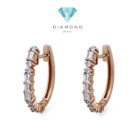 Baguette Diamond Earring 18K / Diamond Jewelry
