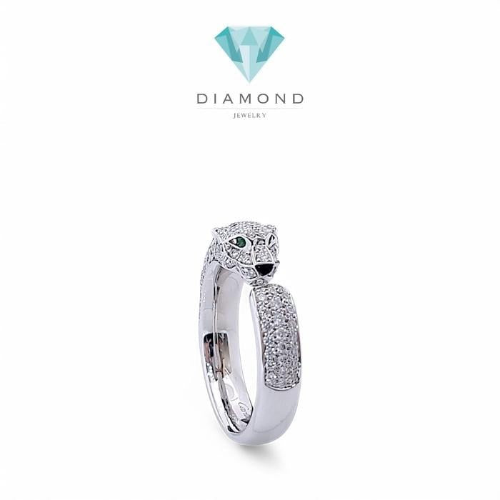 Diamond Ring Panther crt Diamond Ring 18K / Diamond Jewelry-HT Berlian Perhiasan Jewellery Emas-81CBD138000AB-HT