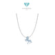 Unicorn Fauna Diamond Necklace White Gold 18K Diamond Jewelry-1KB5LSNEWUNICORN-HT