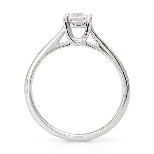 Solitaire diamond ring 18k /cincin berlian satu mata/cincin berlian solitaire/cincin emas putih berlian eropa white gold-Diamond Jewelry