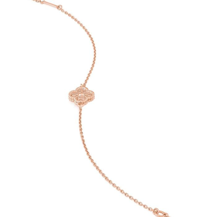 Vca Vintage/sweet alhambra gold bracelet 18K Gold Diamond Jewelry