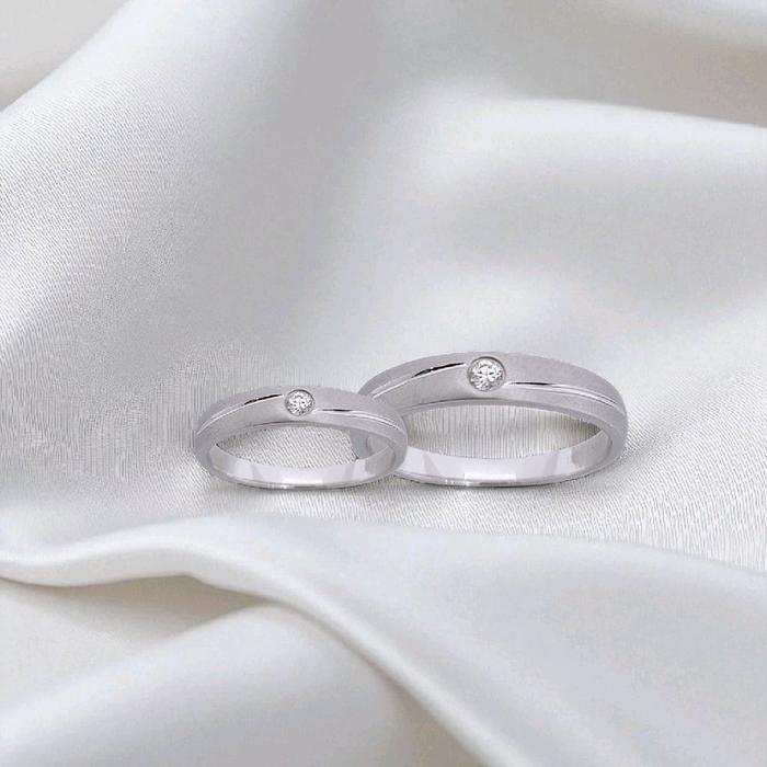 Wedding Solitaire Classic Ring 18K / Cincin Wedding klasik solitaire 18K / Diamond Jewelry 37CBNKH5054WPLS - 38CBNKH2964WPLS