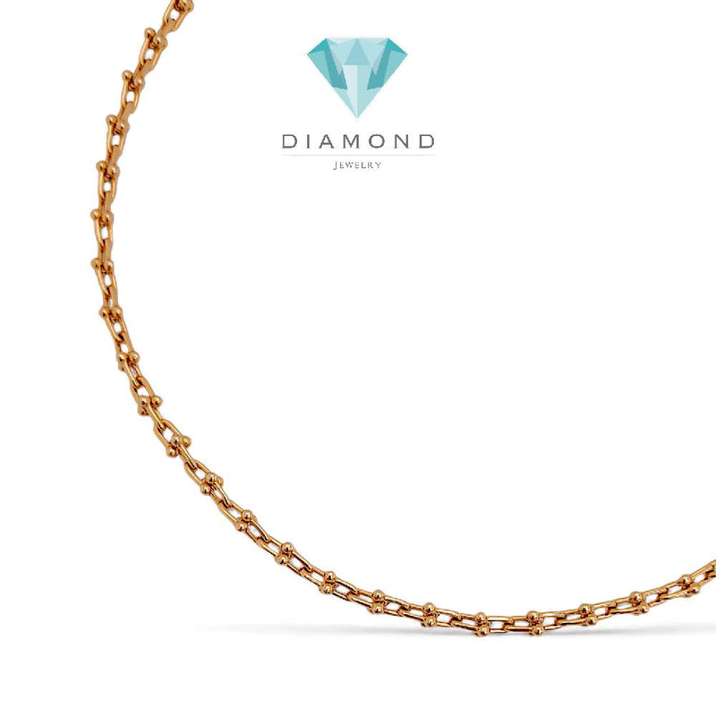Hardware Small Necklace 18K / Kalung Rantai Kecil 18K / Diamond Jewelry 414KBD2298RY-HT