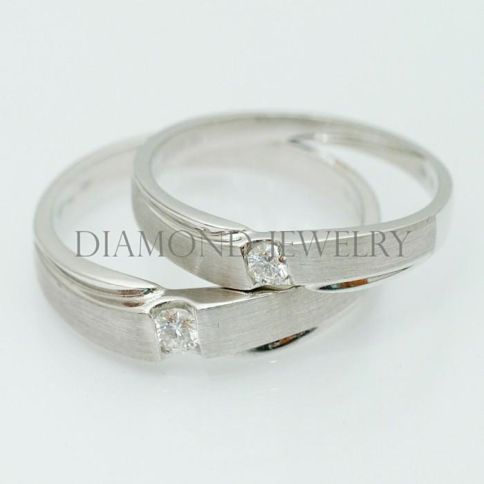Cincin Kawin/Wedding Ring - Diamond Jewelry Two Tone 01020816/01020817