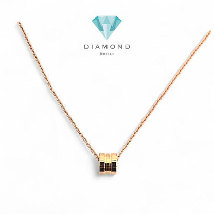 Kalung Ice cube Fashion Gold Rose Gold 18K-Diamond Jewelry