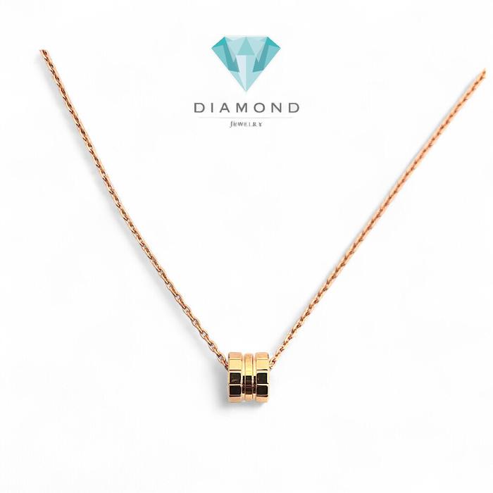 Kalung Ice cube Fashion Gold Rose Gold 18K-Diamond Jewelry