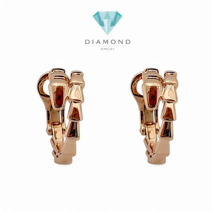 Earring Ulo Snake Rose Gold 18K / Diamond Jewelry-368ABD957RY-HT