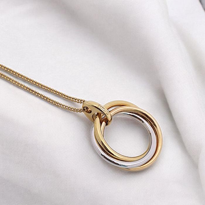 Trinity Large Necklace 18K / Diamond Jewelry