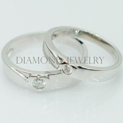 Cincin Kawin/Wedding Ring - Diamond Jewelry Two Tone 01020882/01020883