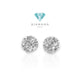 Flower Round esperansa diamond earring/anting berlian bunga espera-18k-Diamond Jewelry