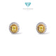 Yellow Diamond Oval Earring 18K / Anting Oval Berlian Kuning 18K / Diamond Jewelry / 1AB15000VLR