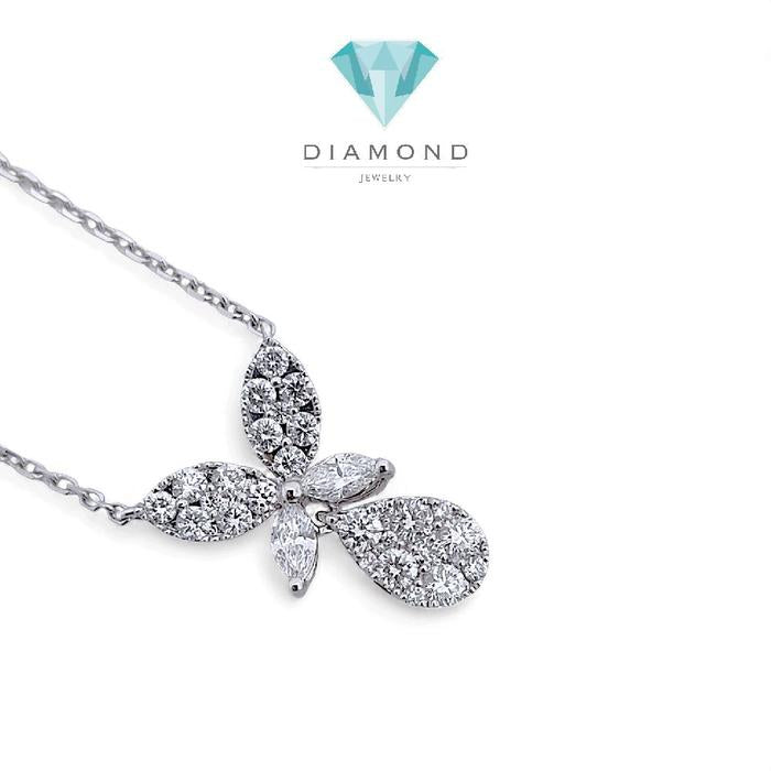Butterfly Diamond Necklace 18K / Kalung Kupu-kupu Berlian 18K / Diamond Jewelry 395KB30300GTLS-HT