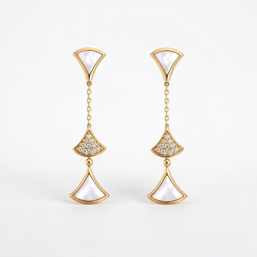 Diva's Diamond Long Earring 18K / Anting Berlian Diva's Panjang 18K / Diamond Jewelry / GE50955