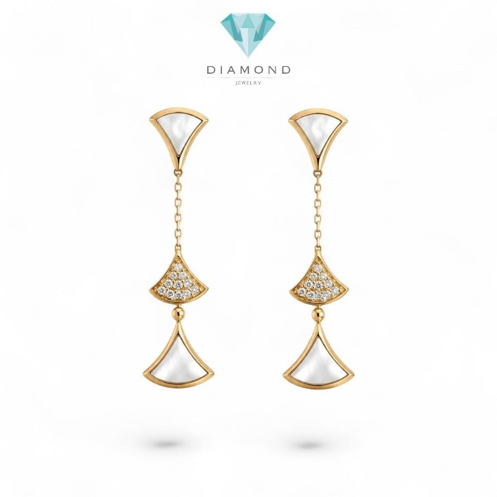 Diva's Diamond Long Earring 18K / Anting Berlian Diva's Panjang 18K / Diamond Jewelry / GE50955