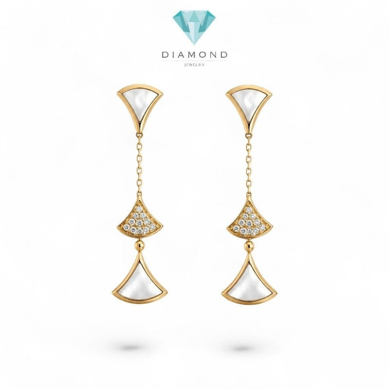 Diva's Diamond Long Earring 18K / Anting Berlian Diva's Panjang 18K / Diamond Jewelry / GE50955