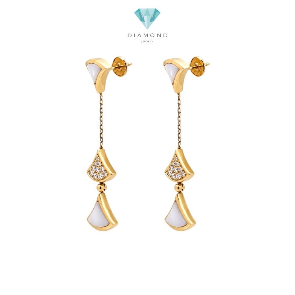 Diva's Diamond Long Earring 18K / Anting Berlian Diva's Panjang 18K / Diamond Jewelry / GE50955