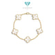 MOP Clover Alhambra Bracelet 18K / Gelang MOP Bunga 18K / Diamond Jewelry / RB1100