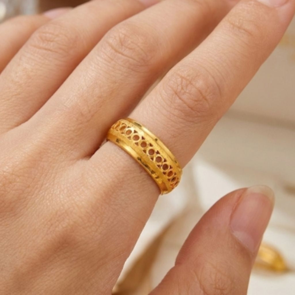 Gold Ring 23K / Cincin Emas 23K / Diamond Jewelry 142CMSWP4