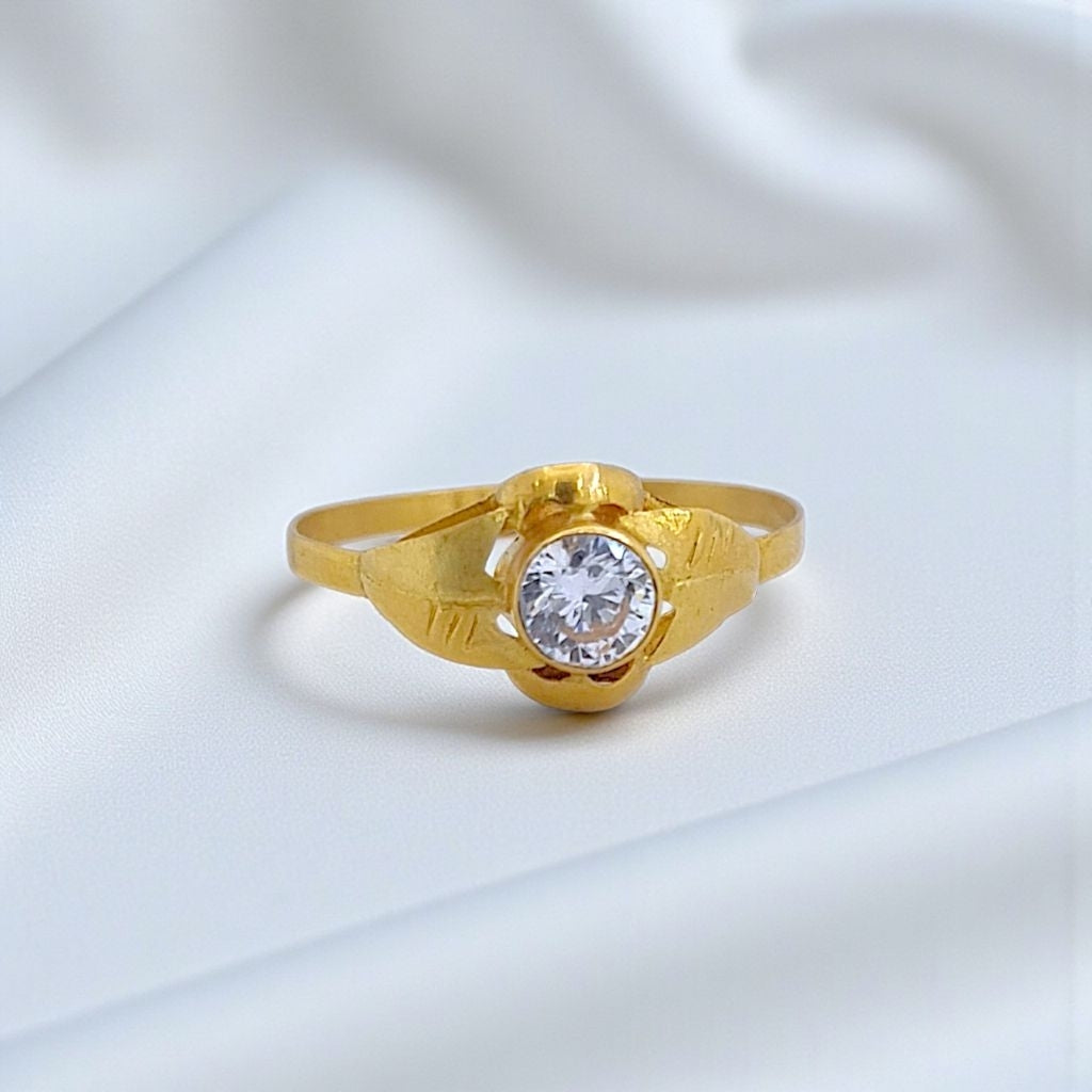 Leaf Gold Ring 23K / Cincin Emas Daun 23K / Diamond Jewelry 148CMSWP2
