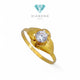 Leaf Gold Ring 23K / Cincin Emas Daun 23K / Diamond Jewelry 148CMSWP2