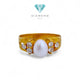 MOP Gold Ring 23K / Cincin Emas Mutiara 23K / Diamond Jewelry 129CMSWP3