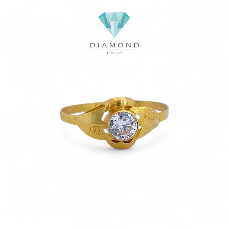 Leaf Gold Ring 23K / Cincin Emas Daun 23K / Diamond Jewelry 148CMSWP2