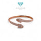 Double Panther Gold Bracelet 700K / Gelang Emas Dua Panther 700K / Diamond Jewelry 454GMS1038LS