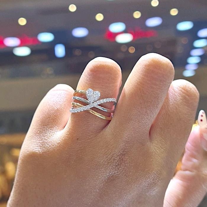 Love Diamond Ring 18K / Diamond Jewelry-37CBKV4500LSWP-HT
