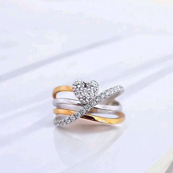 Love Diamond Ring 18K / Diamond Jewelry-37CBKV4500LSWP-HT